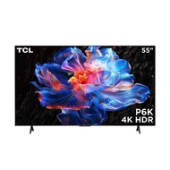 TCL ทีวี 55" 4K UHD  GOOGLE TV รุ่น 55P6K