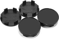 4Pcs 54mm(2.13in) Wheel Center Caps Wheel Rims Replacement 40342-ZM70B 40343-AU51A Black Hub Caps, 3