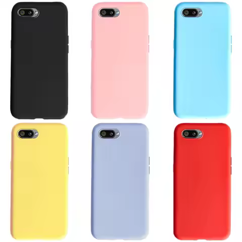 For OPPO A1K Phone Case Realme C2 Cover Colored Silicone Soft Coque For OPPO A1K RMX1941 A1K A1 k CP