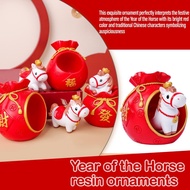 Money Filled Horse Year Zodiac Figurine Resin Craft Decoration Gift New Home Year P5f5