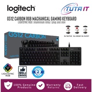 Logitech G512 Carbon RGB Mechanical Gaming Keyboard, Linear/Carbon Tactile/Carbon Clicky Keyboard