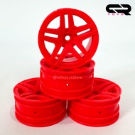 CRtoys 4pcs RC Rims 1/10 1/12 1/14 Rally On Road TC Touring Hex12mm Width 26mm ATS RC Wheels 1:10 1:
