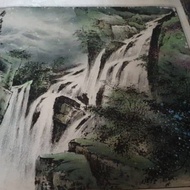 Pre-Loved Vintage Scenery(No frame~1feet4 inchesx1feet4inches)DEFECT: Some watermarks@the bottom, do
