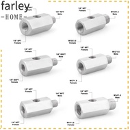 FARLEY Oil Pressure Sensor Connector, M12 M10 M14 1/8NPT 1/4NPT 1/8 BSPT Feed Line Gauge Tee Adapter