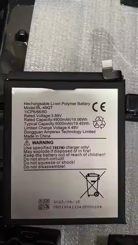New Original For Tecno BL-49QT Tecno camon 20 premier 5G 5000mah Battery