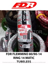 PAKET BAN RING 14 FDR FLEMINO TUBELESS 809014 909014 GRATIS PENTIL