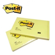 Post It 3M 655 Sticky Notes 7.6cm x 12.7cm / Post-It Note Memo Stick Yellow