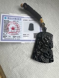 墨翠龍紋吊墜（6.2、4、0.8）