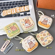 Tinplate Coin Purse Kapibara Mini Coin Bag Portable Earphone Bag Cute Capybara Coin Key Case 25.9.9