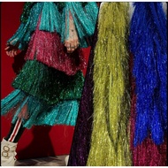 7” Foil Fringe Metallic Fringe Trimming (Per Yard)