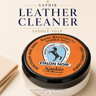 Saphir Saddle Soap Leather Cleaner | Premium Leather Care Soap for Shoes Bags Saddles
