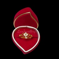 Cincin emas muda 1 gram + cincin dewasa emas muda + cincin wanita + cincin emas asli + cincin kembang emas