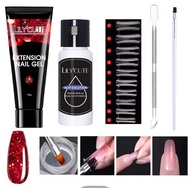 UR SUGAR Bộ 5 Gel Poly Móng Tay Gel Nối Dài Gel Acrylic Lấp Lánh Trong Suốt Bộ Sơn Móng Tay Ngâm Gel