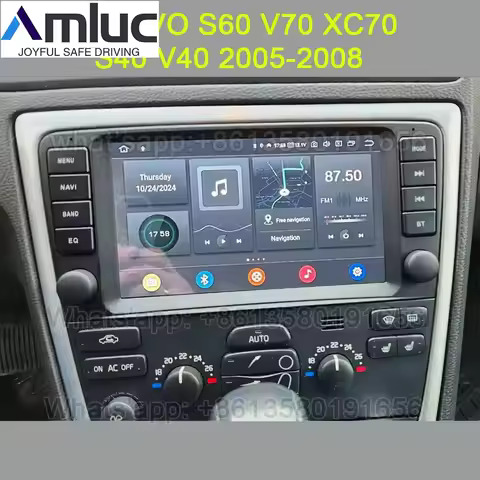 For Volvo XC70 V70 S60 S40 V40 Car Radio Multimedia Android Car Player GPS Carplay Original Style 20