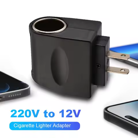 Car Socket Car Cigarette Lighter Adapter AC To DC Adapter AC 220V To DC 12V 500mA Cigar Lighter Conv