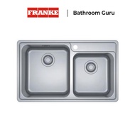 FRANKE Bell Inset Double Bowl Stainless Steel Sink BCX 620-38/32
