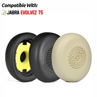 For Jabra Evolve2 75 MS USB Headphone Earpads Cushion Sponge Headset Earmuffs Replacement Cover