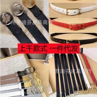 AWCWL & LV เข็มขัดลำลองอเนกประสงค์ของผู้หญิงแนวธุรกิจเข็มขัดหนัง