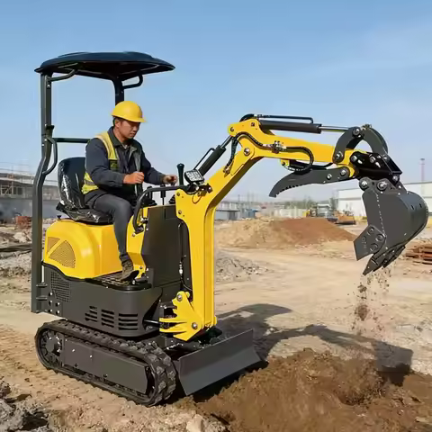 New Mini Excavator 0.6-ton 600kg Excavator, 1-ton Mini Excavator Equipped with Euro 5 and EPA Engine
