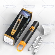 Senter LED Jarak Jauh Super Terang/Senter LED Zoom Kuat/Senter Cas Listrik Tahan Lama/Senter Terang