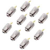 10PCS RF Connector ขั้วต่อ UHF ตัวผู้ RG8 RG58การดึงสายเคเบิ้ลเสาอากาศ PL259