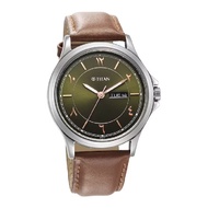 Titan Marhaba Green Dial Leather Strap Watch 1870SL08