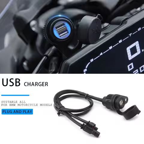 For BMW G310GS F650GS F750GS F700GS F850GS F800GS F900R C400X R18 Motorcycle Charger Adapter Power S