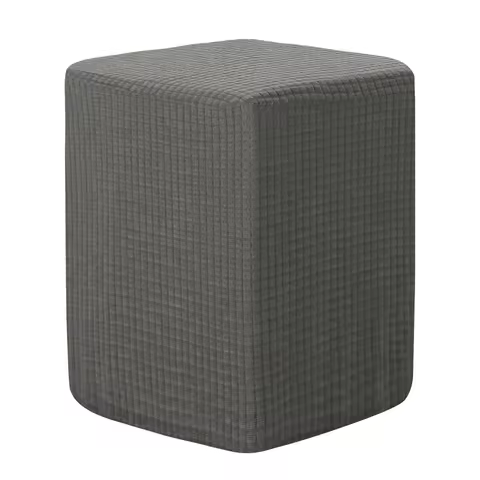 Square Ottoman Cover 36x25x32cm Stretch Ottoman Slipcovers Elastic Foot Stool Foot Rest Protector fo
