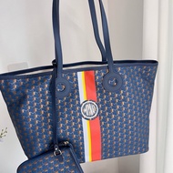 99新 moynat 莫奈 藍色 tote 購物袋 中號 底長34 有塵袋 子袋
