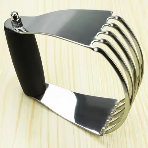 Dough Blender Top Professional Pastry Cutter with Heavy Duty Stainless Steel Blades Pastry Blender C