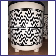 MODERN & LARGE printed design pots for plants (BIG SIZE 9x9.5 inches) - 149pesos each - paso -