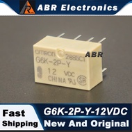 2 pieces brand new Omron relays G6K-2P-Y-12VDC