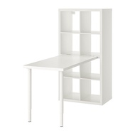 KALLAX/LINNMON 書桌/工作桌組合, 白色, 77x139x147 公分