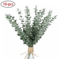 10pcs Eucalyptus Stems Artificial Eucalyptus Leaves Decor Faux Greenery branches leaves for wed part
