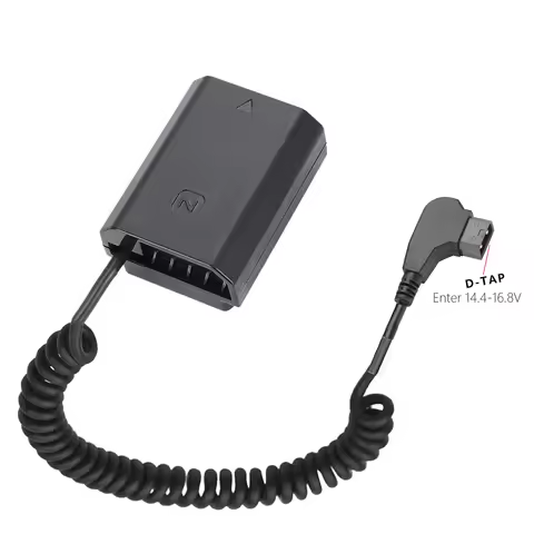 D-tap to NPFZ100 NP-FZ100 Dummy Battery DC Power AC Adapter for Sony ILME-FX3 A6600 A7M3 A7M3K A7RM3
