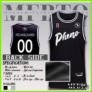 ● ☸ Pheno Jersey Mavs Phenomenal ,BLACK JERSEY, PLAIN & CUSTOMIZE (INSPIRED ONLY)