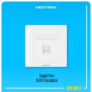 Vention Single Port 86 Wall Plate RJ45 Faceplate