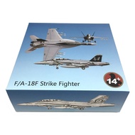 ของขวัญสำหรับผู้ชายของสะสมเครื่องบินรบสำหรับ F-18เครื่องบินรบแบบมีขาตั้ง1/100แบบจำลองย่อขนาดพร้อมเครื่องบินผสม