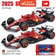 Bburago 1:43 Scuderia Ferrari HP SF25 F1,·#16 &·#44  Bburabo 1:43 Scuderia Ferrari HP SF25 F1 Kereta