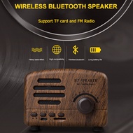 Mini Vintage Bluetooth Speaker Retro Old Fashioned Classic Style 1200mah Loundspeaker Subwoofer FM Radio TF Card for Gift
