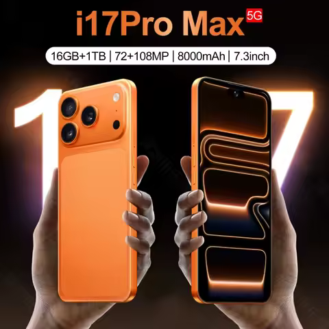2026 HOT i17 ProMax NEW intelligent 5G standby original dual card dual battery 14 system global Andr