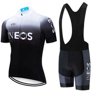 2023ineos Cycling Jersey Roller Skating Jersey Adult Children Short-Sleeved Suit Short-Sleeve