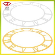 2 Pcs Roman Numeral Clock Face Number Dial Mirror Wall Adhesive Numerals Sticker  yuanjingyouzhang