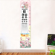 Cartoon Baby Height Sticker Measuring Height Ruler Wall Sticker Removable Height Sticker Vision Char