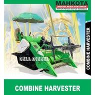 Mesin Pemotong Padi MAHKOTA MCH-1012 DE Combine Harvester + Mesin Diesel