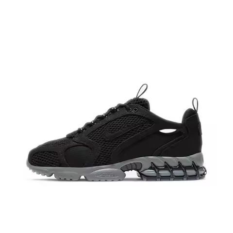 Stussy X Nike Air Zoom Spiridon Cage 2 Casual Shoes Unisex Low Top Black
