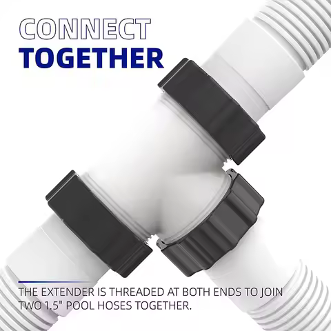 Pool Hose T Splitter Connector 38mm T Shaped Swim Pool Filter Pump Pipe Joint Pool Accessori Univers
