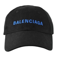 BALENCIAGA 巴黎世家 590758 電繡LOGO棉質棒球帽.黑