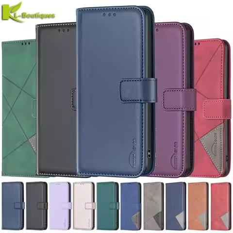 For Samsung Galaxy A57 A37 A17 5G Case Solid Color Leather Wallet Phone Cover For Samsung A17 A57 A3