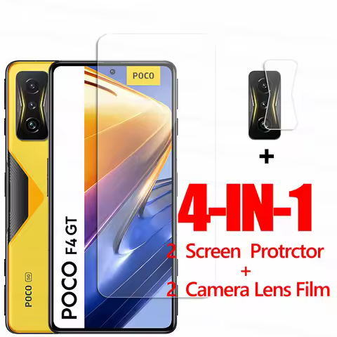 Clear Glass For Xiaomi Poco F4 GT Glass Screen Protector Xiaomi Poco F2 F3 F4 GT Tempered Glass Phon
